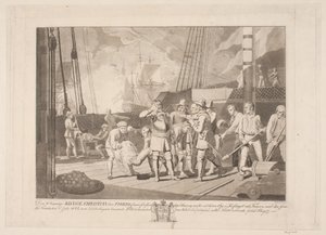 Christian IV in de Zeeslag bij Femern, 1644 door Niels Truslew
