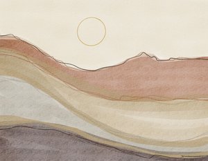 Boho-woestijnlandschap door Nikita Jariwala