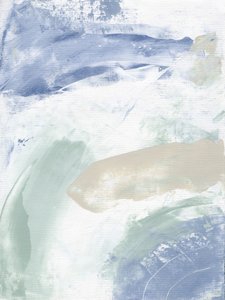 Rustgevend abstracte kusttaferel