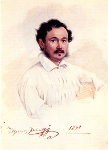 Portret van Decembrist Hertog Dmitry Shchepin-Rostovsky 1798-1858, 1839 door Nikolai Alexandrovich Bestuzhev