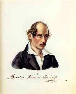 Portret van Decembrist Mikhail Kuechelbecker 1798-1859, 1831
