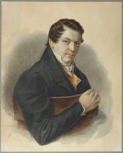 Portret van Decembrist Mikhail Naryshkin 1798-1863, 1832 door Nikolai Alexandrovich Bestuzhev