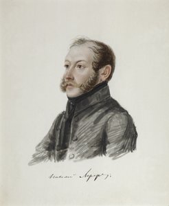 Portret van Decembrist Nikolai Lorer 1794-1873