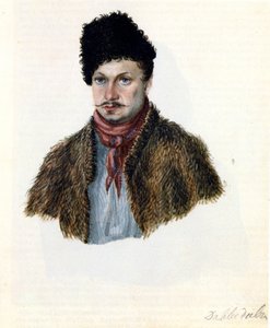 Portret van Decembrist Vasily Davydov 1793-1855, 1839 door Nikolai Alexandrovich Bestuzhev