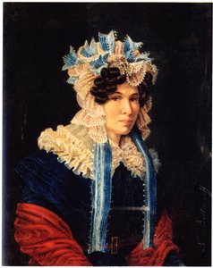 Portret van Lyubov Ivanovna Stepovaya 1783-1858, 1927 door Nikolai Alexandrovich Bestuzhev