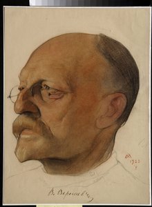 Portret van Vikenti Veressaiev (1867-1945), arts en Russische schrijver