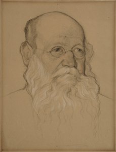 Portret van de revolutionaire graaf Pyotr A. Kropotkin 1842-1921, 1920-1921