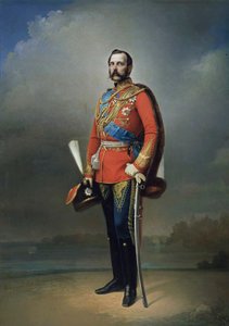 Portret van keizer Alexander II, 1818-1881 door Nikolai Andreevich Lavrov
