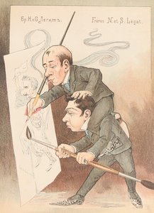 Zelfkarikatuur uit: Russisch Ballet in Karikaturen, 1902-1905 door Nikolai Gustavovich Legat