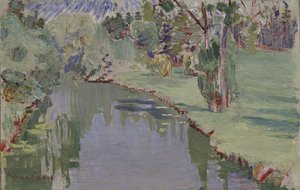 Bij de Slavyanka rivier door Nikolai Ivanovich Kulbin