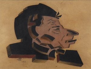 Portret van Vsevolod Meyerhold 1874-1940, 1913