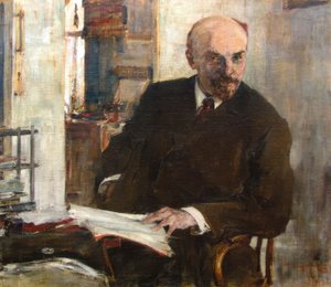 Portret van W. I. Lenin door Nikolai Iwanowitsch Feschin