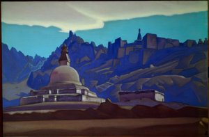 Grafmonumenten. Ladakh door Nikolai Konstantinowitsch Roerich