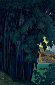 Ashram, Ceylon door Nikolai Konstantinowitsch Roerich
