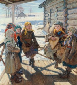 Het Balalaikaconcert door Nikolai P. Bogdanow Bjelski