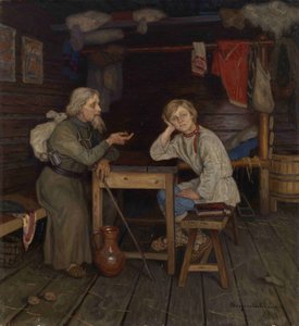 Jonge Monnik, 1889 door Nikolai Petrovich Bogdanov Belsky