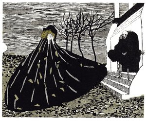 Herfst Illustratie voor het tijdschrift Mir Iskusstva, 1902 door Nikolai Petrovich Feofilaktov