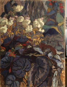 Bloemen - Schilderij van Nikolai Semyonovich Zaytsev (1885-1938) door Nikolai Semyonovich Zaytsev