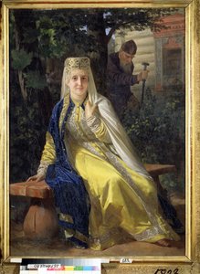 Vasilisa Melentyevna en Tsaar Ivan de Verschrikkelijke door Nikolai Vasilievich Nevrev