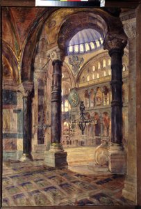Hagia Sophia in Constantinopel door Nikolaj Alekseevich Kasatkin