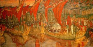 Vladimirs reis naar Korsun door Nikolai Konstantinowitsch Roerich