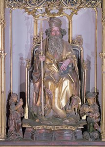 Isenheim altaarstuk, Sint Antonius de Kluizenaar (detail van Sint Antonius)