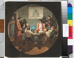 Een avond bij architect Constantin Thon door Nikolay Benois