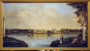 Uitzicht op het Kouskovo-paleis (Moskou, Rusland) door Nikolay Ivanovich Podklyuchnikov