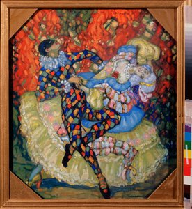 Arlequinade - Werk van Nikolai Nikolayevich Chernov Krauze (Chernov-Krauze) (1875-1941)
