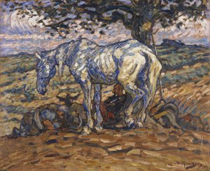 Rosinante, het paard van Don Quichot, 1911 door Nils Kreuger