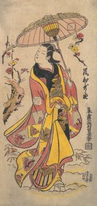 De Acteur Arashi Wakano, ca. 1738 door Nishimura Shigenaga