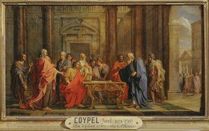 Solon soutenant la justice de ses lois contre les objections des Atheniens - Solon handhaaft zijn wetten tegen de bezwaren van de Atheners ...