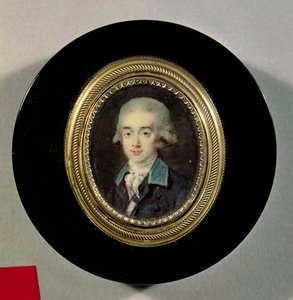 Portretminiatuur van graaf Hans Axel von Fersen (1755-1810) door Noel Halle