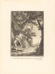 Laten we snel rennen: astronomie is ergens goed voor door Noël Le Mire after Jean Michel Moreau