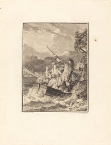 De boot door Noël Le Mire after Jean Michel Moreau