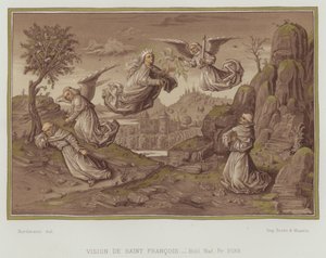 Visioen van St. Franciscus van Assisi door Nordmann (after)