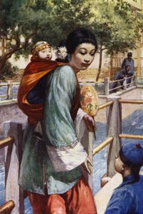 China: Meisje en baby door Norman Hardy