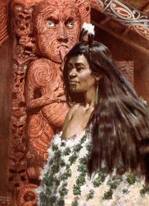 Maori meisje: Nieuw-Zeeland door Norman Hardy