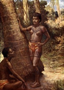 Vrouwen van Rennell Island (Polynesië) door Norman Hardy