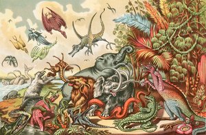 Prehistorische dieren en reptielen