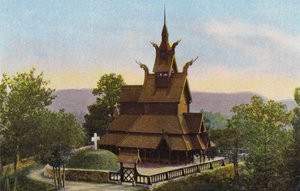 Noorwegen: Fantoft Stavkirke