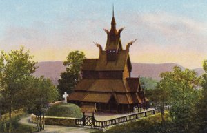 Noorwegen: Fantoft Stavkirke
