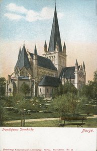 Kathedraal van Trondheim, Noorwegen door Norwegian Photographer
