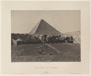 Egypte. Piramide van Cheops door Nöel Marie Paymal Lerebours