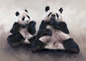 China beer, Pixiu, 2014 (acryl op doek) door Odile Kidd