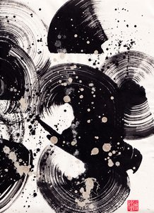 Circle Ink Abstraction 2 door Odilia W. Y. Fu