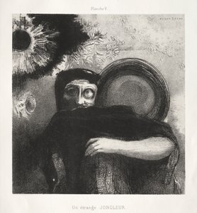 Een Vreemde Jongleur door Odilon Redon