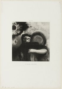 Een vreemde jongleur, plaat 5 door Odilon Redon