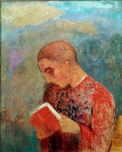 Elzas of, Monnik Lezend, ca. 1914