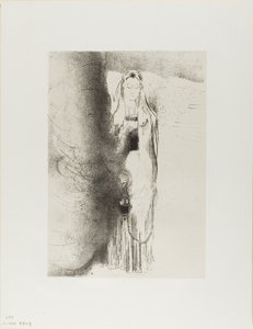 En de engel nam het wierookvat, plaat 4 van 12 door Odilon Redon